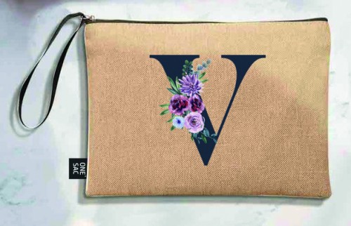 Letter v tote bag - wedding gifts